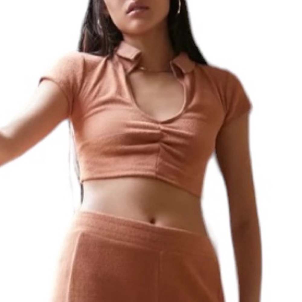 Urban Outfitters Out From Under Ari Ruched NWT
Collared Top Size XS